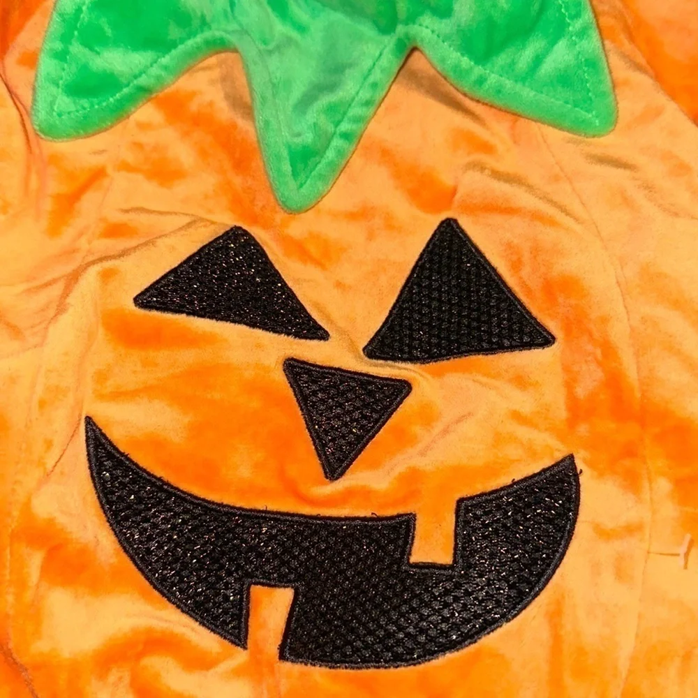 Pumpkin infant Costume jack-o-lantern halloween costume baby size 0-6 months